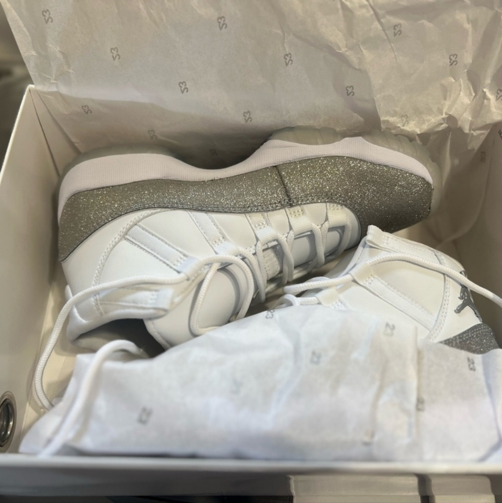 Metallic Jordan 11s - Picture 2 of 2